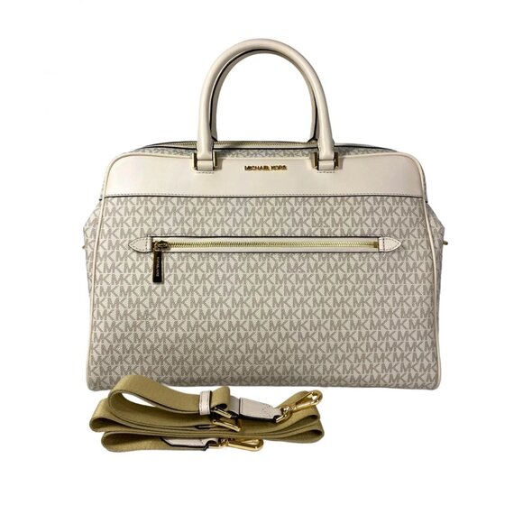Michael Kors Travel Large Weekender in Light Cream Multi - Picture 2 of 8